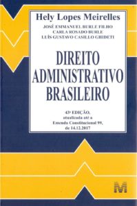 Capa do Livro: Direito Administrativo Brasileiro - Hely Lopes Meirelles