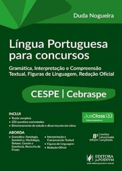 Capa do Livro - Língua Portuguesa Para Concurso: CESPE – Cebraspe. Duda Nogueira